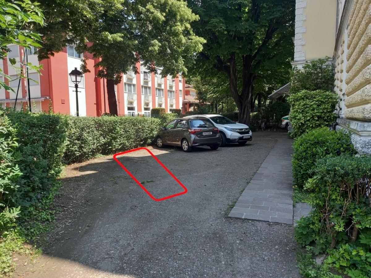 3-Zimmer-Appartement In Privatvilla, Meran Zentrum, Kostenloser Parkplatz Mit Gaestekarte 外观 照片